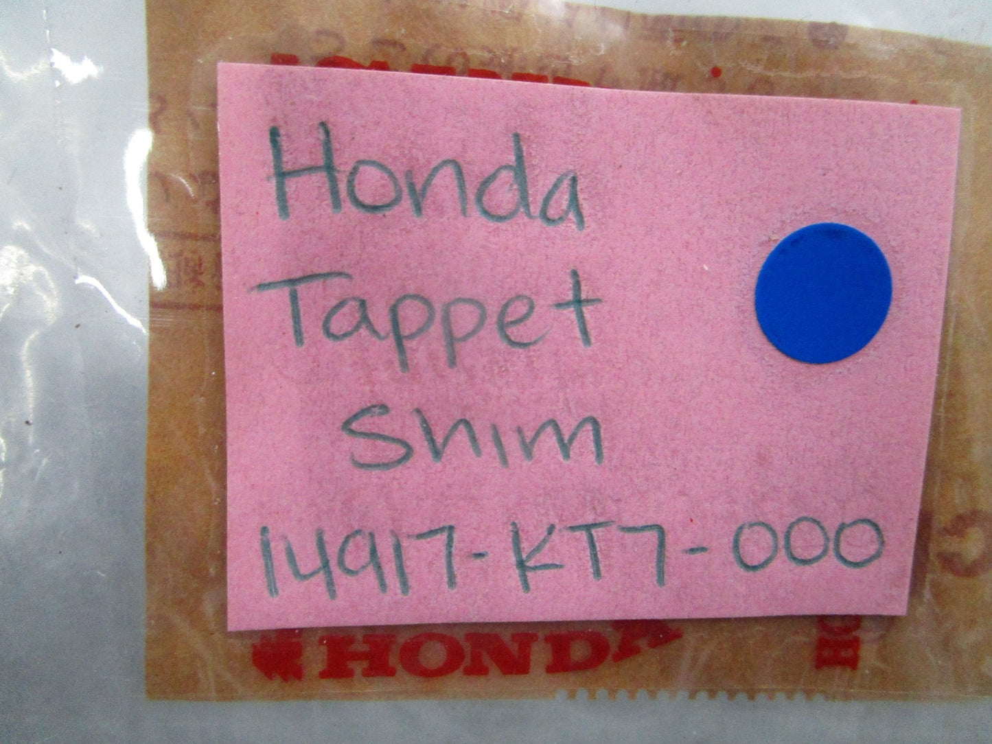 *NEW OEM* 0810 Honda Tappet Shim 14917-KT7-000