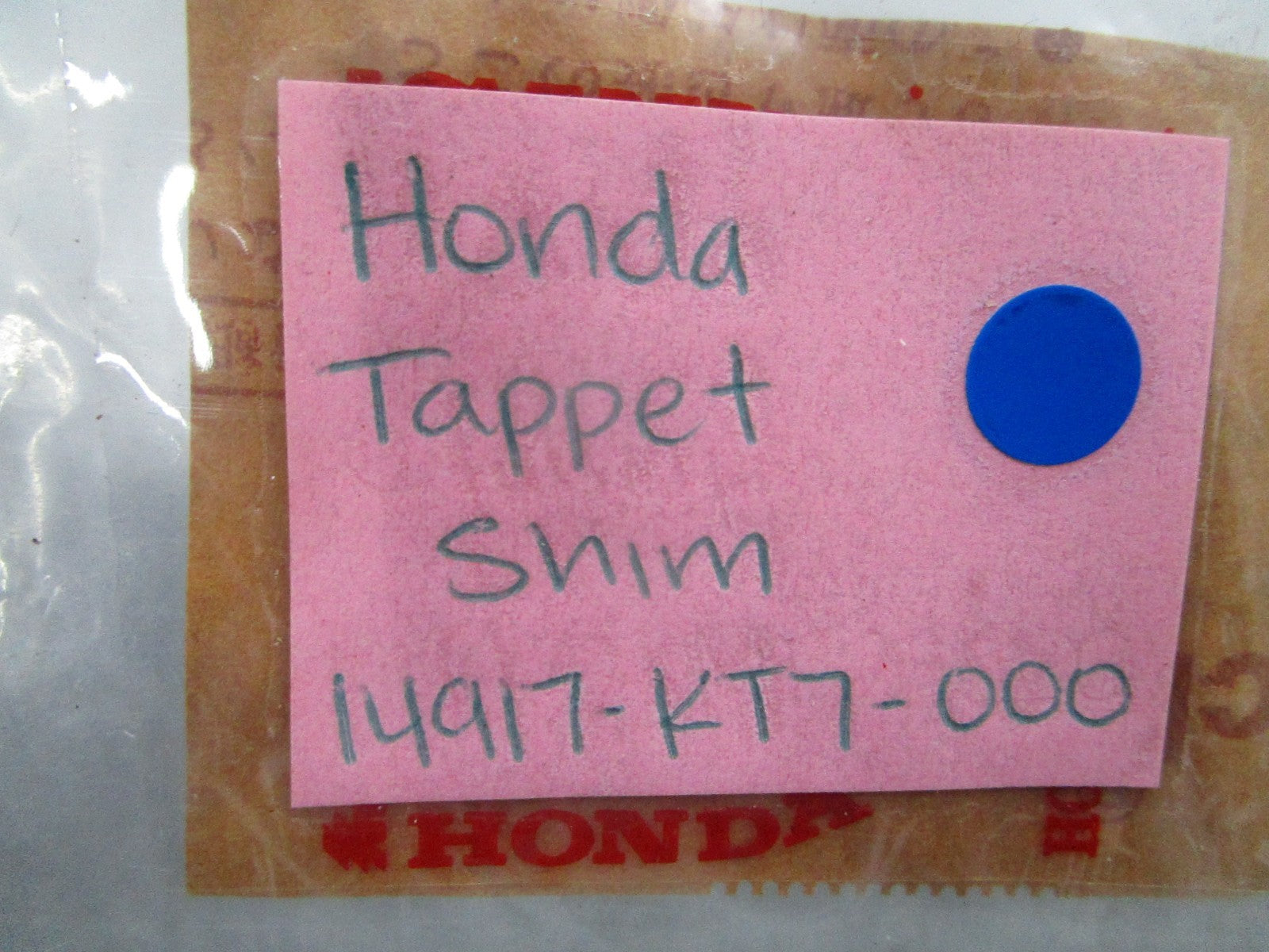 *NEW OEM* 0810 Honda Tappet Shim 14917-KT7-000