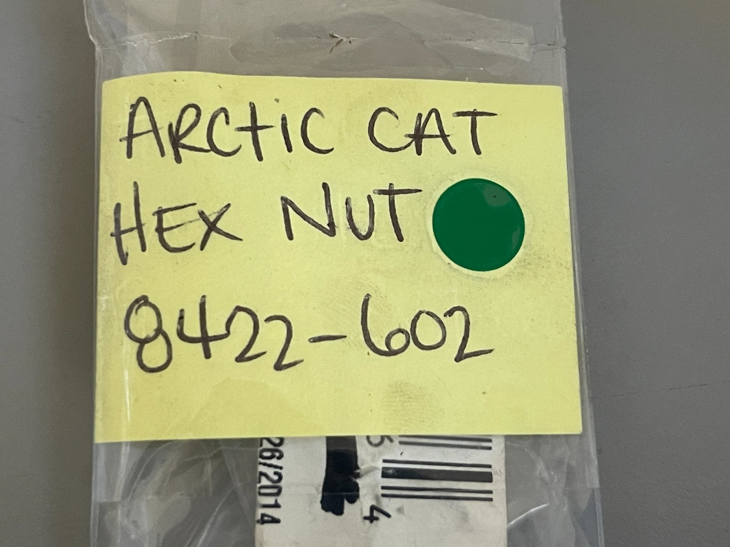 NEW OEM (LOT OF 2) 8422-602 Arctic Cat Hex Nut 0810