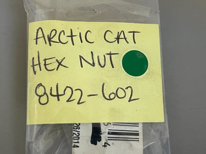 NEW OEM (LOT OF 2) 8422-602 Arctic Cat Hex Nut 0810
