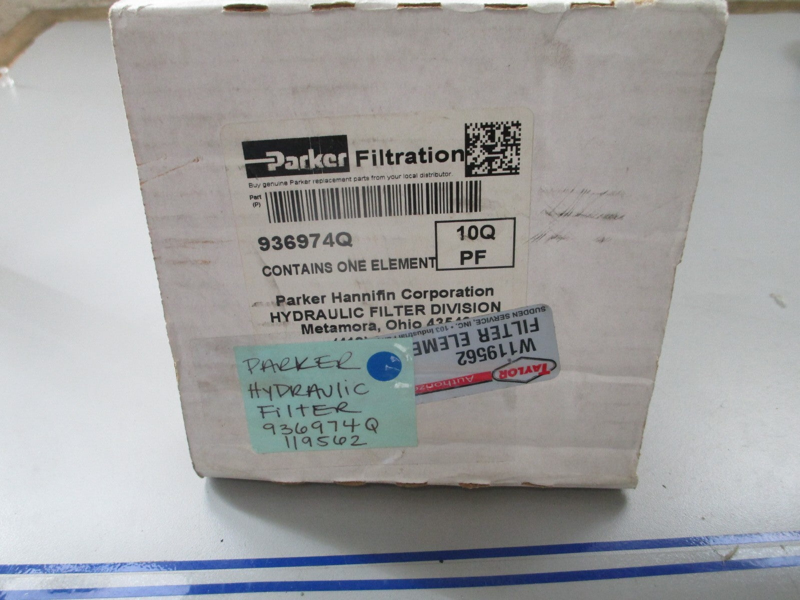 *NEW* 0820 Parker Hydraulic Filter 936974Q 119562
