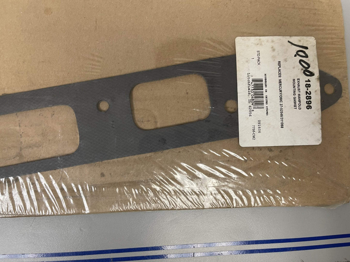 *NEW* 0670 Sierra Exhaust Manifold Gasket 18-2896 Replaces: Mercury 27-52546