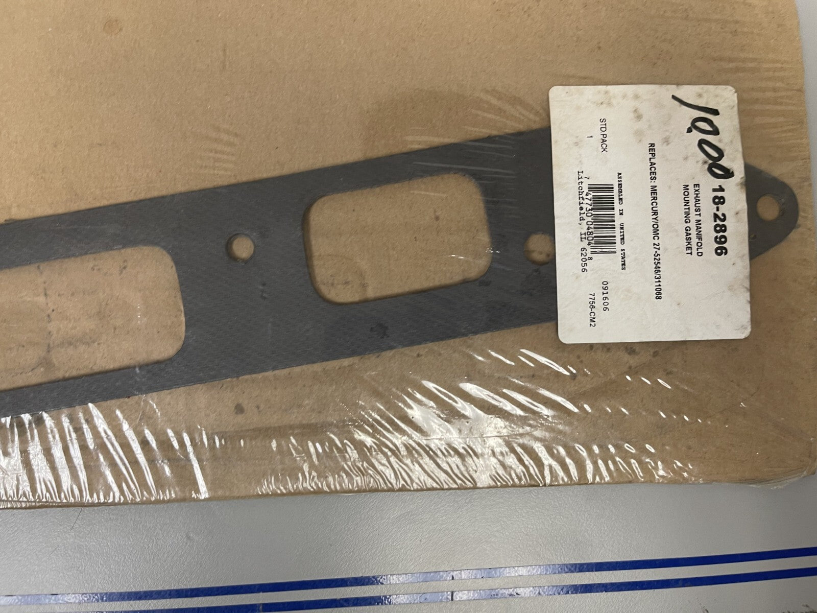 *NEW* 0670 Sierra Exhaust Manifold Gasket 18-2896 Replaces: Mercury 27-52546