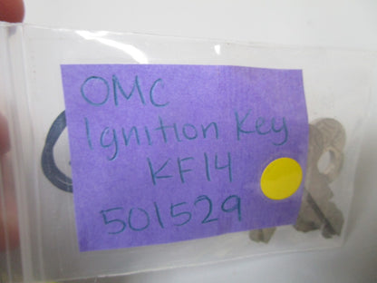 *NEW OEM* 0810 OMC Johnson Evinrude Ignition Key KF14 501529 0501529