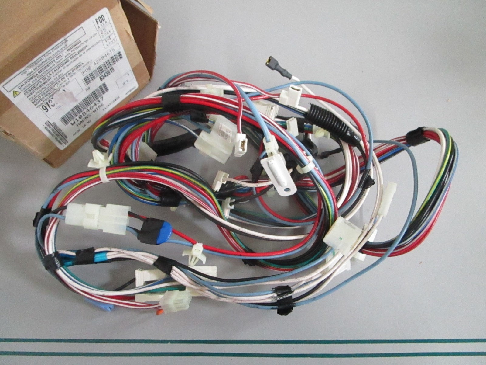 NEW OEM W10846437 Whirlpool Wire Harness 0820
