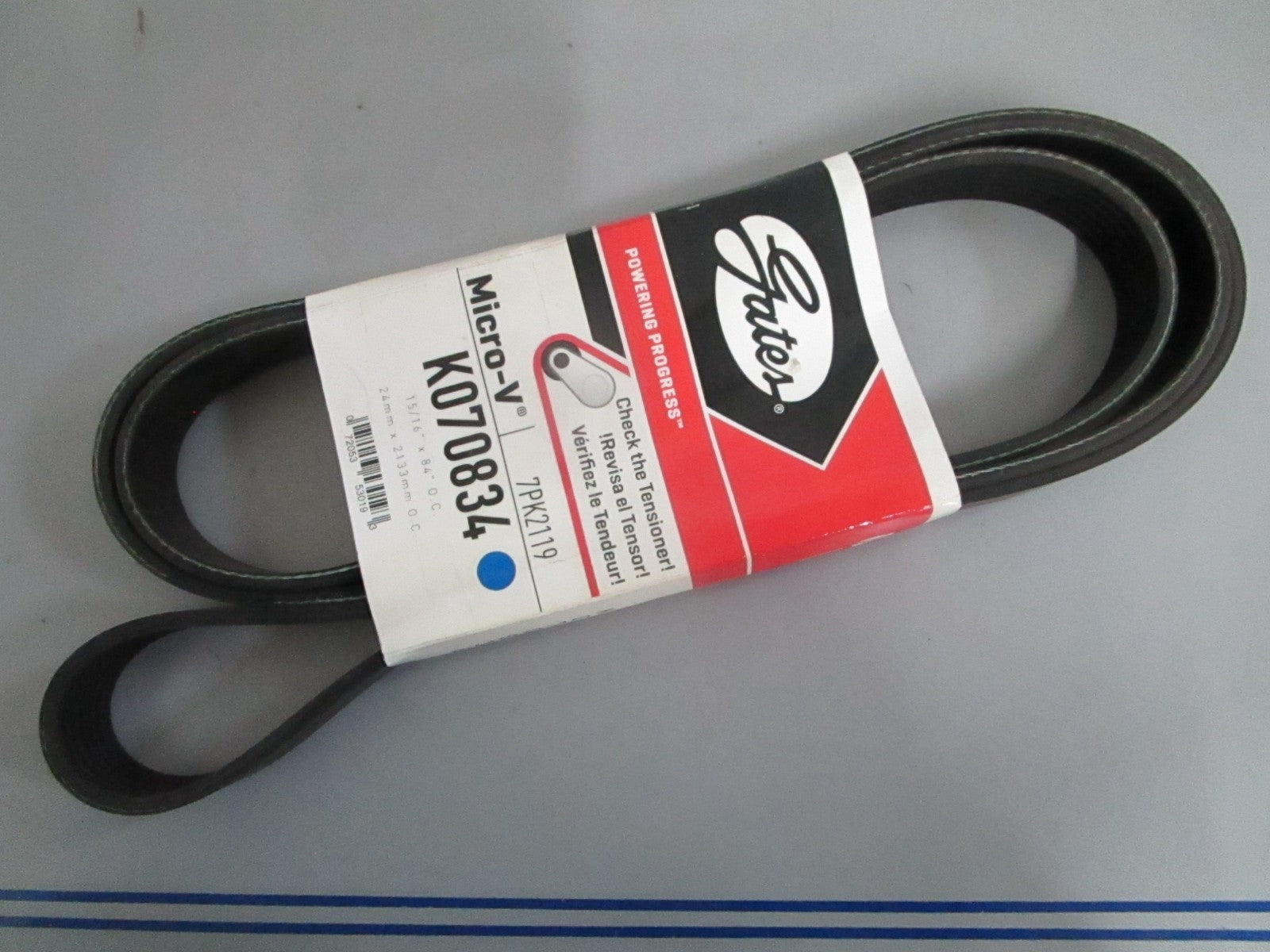 NEW K070834 Gates Micro-V Serpentine Belt 0820