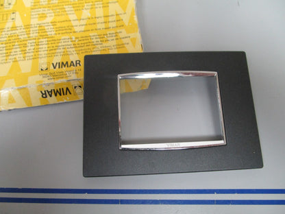 *NEW* 0720 Vimar Eikon Chrome Classic Cover Plate 20653.C91