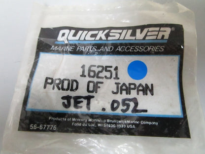 *NEW OEM* 0810 Mercury Quicksilver .052 Jet 16251