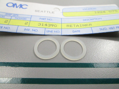 NEW OEM (LOT OF 2) 314390 0314390 OMC Johnson Evinrude Retainer 0810