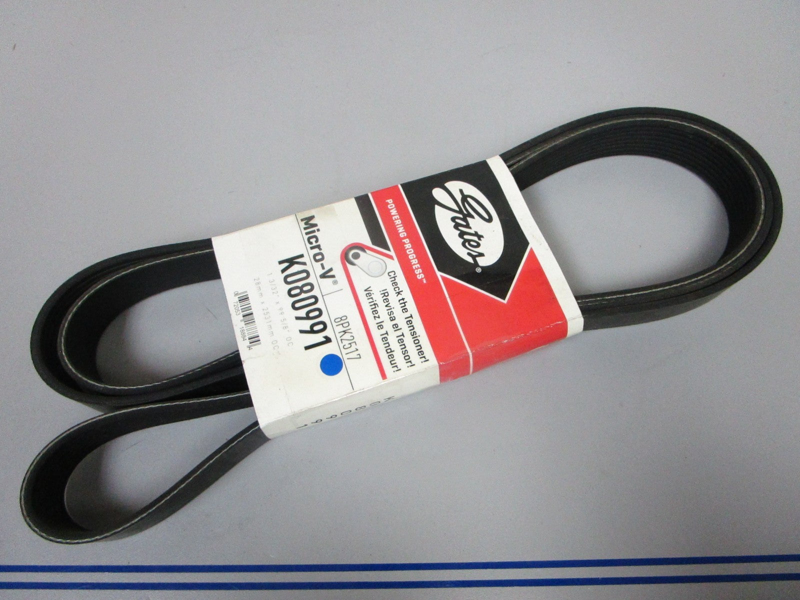 NEW K080991 Gates Micro-V 1-3/32" x 99 ⅝" Serpentine Belt 0720
