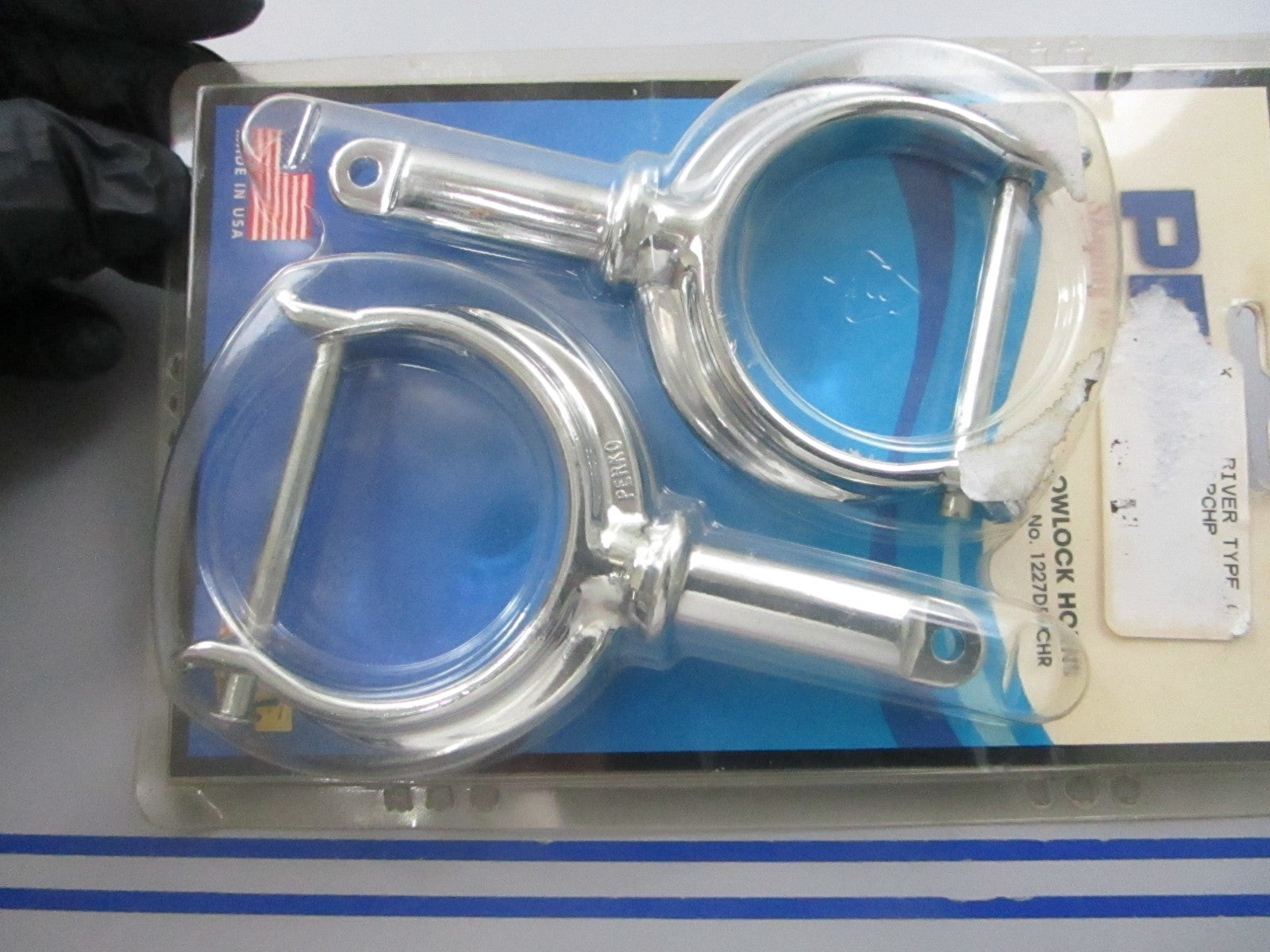NEW OEM 1227DP0CHR Perko North Rive Type Rowlock Horns 0810