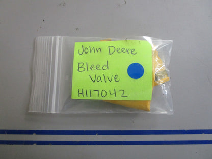 *NEW* 0770 John Deere Bleed Valve H117042