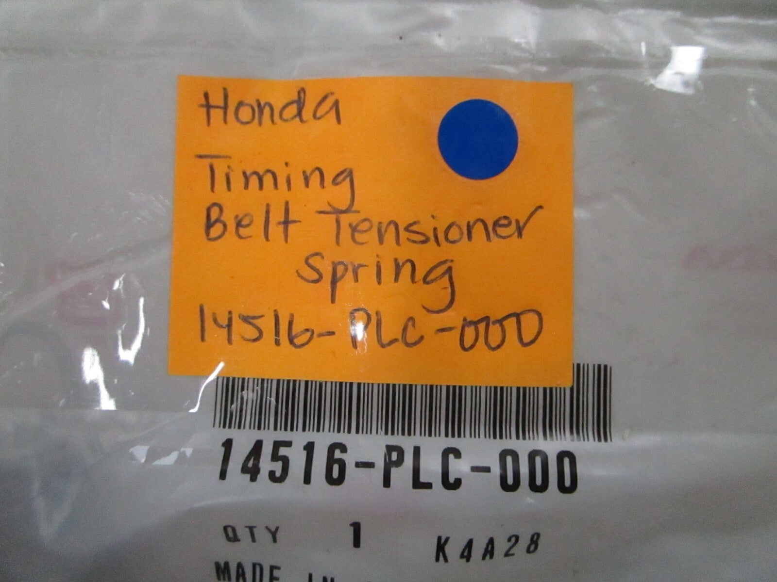 *NEW OEM* 0810 Honda Timing Belt Tensioner Spring 14516-PLC-000